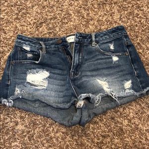 Pacsun high rise jean shorts
